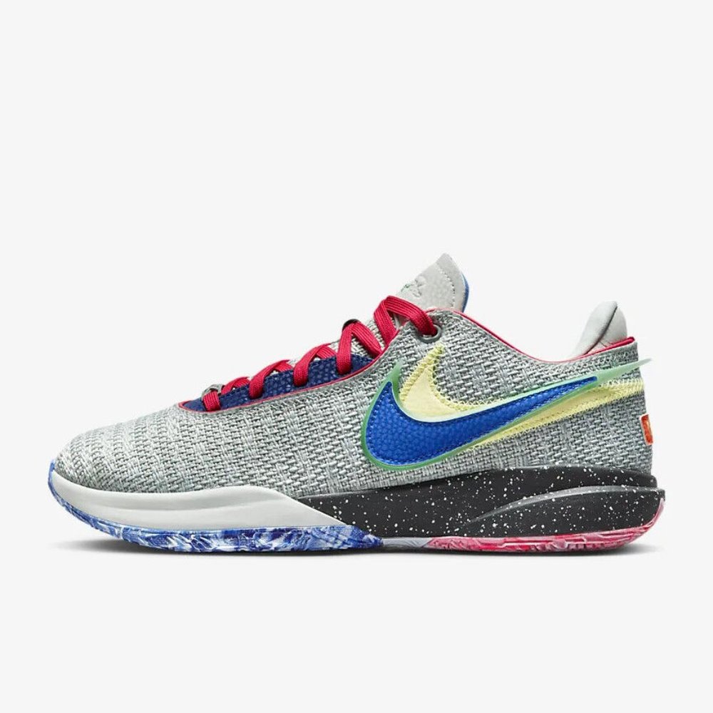8M/9.5W - [NEW] Men's‎ Nike Lebron XX Basketball Shoes Silver DJ5423-002